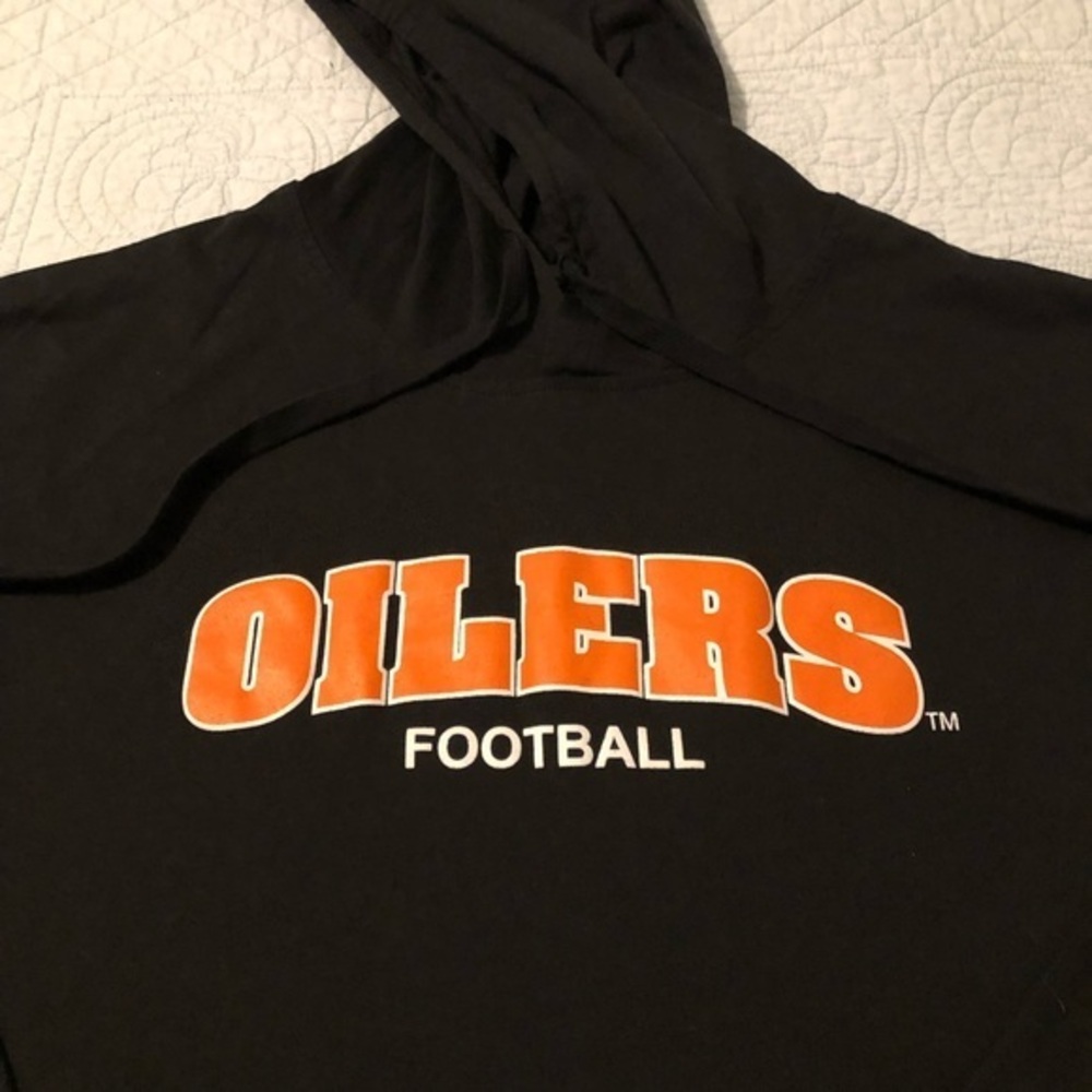 Holloway Oilers Football lightweight black hoodie. Size XXL.